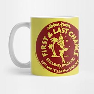 Vintage First Last Chance Tiki Bar Mug